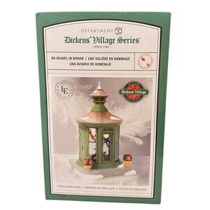 Department 56 Dickens Village Series "An Aviary, in Honor" NIB
